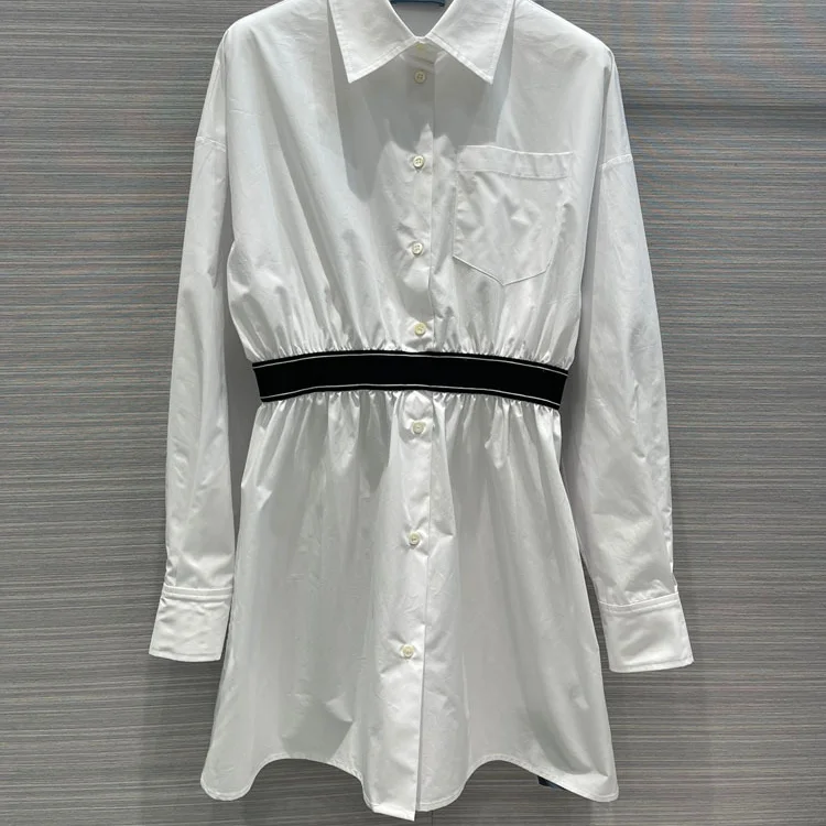 Luxury White Cotton Dress for Women Elegant High Waist Slim Dresses Top Quality 3D Cut Lapel Long Sleeve Mini Dress Lady Spring
Luxury White Cotton Dress for Women Elegant High Waist Slim Dresses Top Quality 3D Cut Lapel Long Sleeve Mini Dress Lady Spring