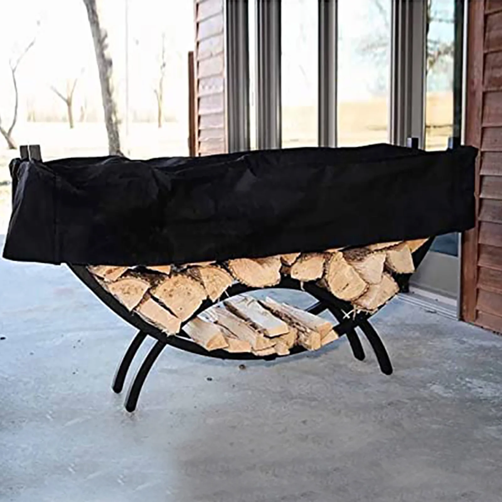 Waterproof Firewood Log Rack Cover Weather Resistant Outdoor Heavy Duty Wood Oxford Cloth Storage Cover Black 150x36x36cm
Waterproof Firewood Log Rack Cover Weather Resistant Outdoor Heavy Duty Wood Oxford Cloth Storage Cover Black 150x36x36cm
