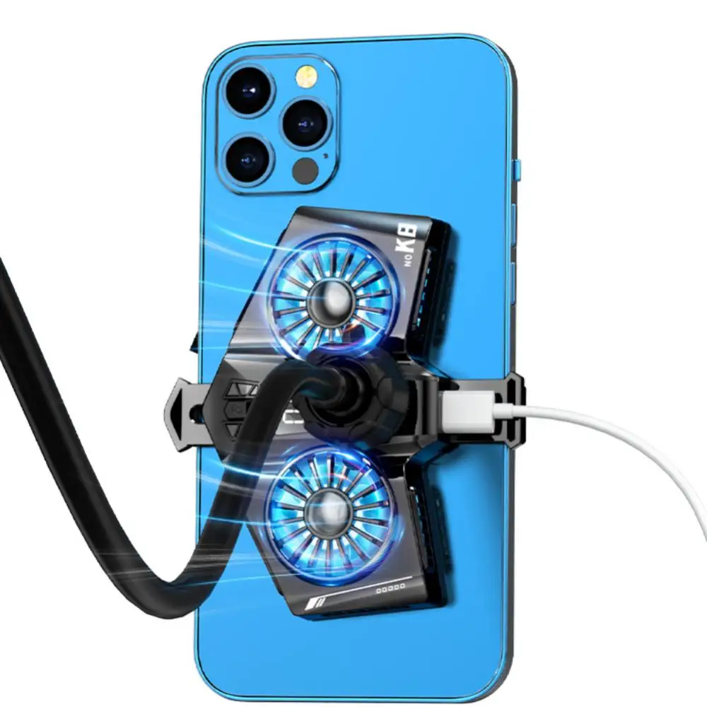 Mobile Phone Radiator Aluminum Alloy Portable Mobile Phone Semiconductor Dual Cooling Fan With Smartphone Temperature Display
Mobile Phone Radiator Aluminum Alloy Portable Mobile Phone Semiconductor Dual Cooling Fan With Smartphone Temperature Display
