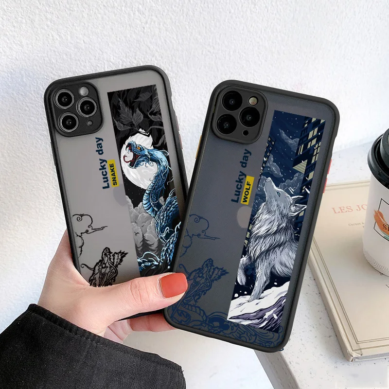 Phone Case For iPhone 11 12 13 Pro max mini X XR XS Max 7 8 Plus SE 2020 Hard Chinese style Ferocious Beast dragon tiger Cover
Phone Case For iPhone 11 12 13 Pro max mini X XR XS Max 7 8 Plus SE 2020 Hard Chinese style Ferocious Beast dragon tiger Cover