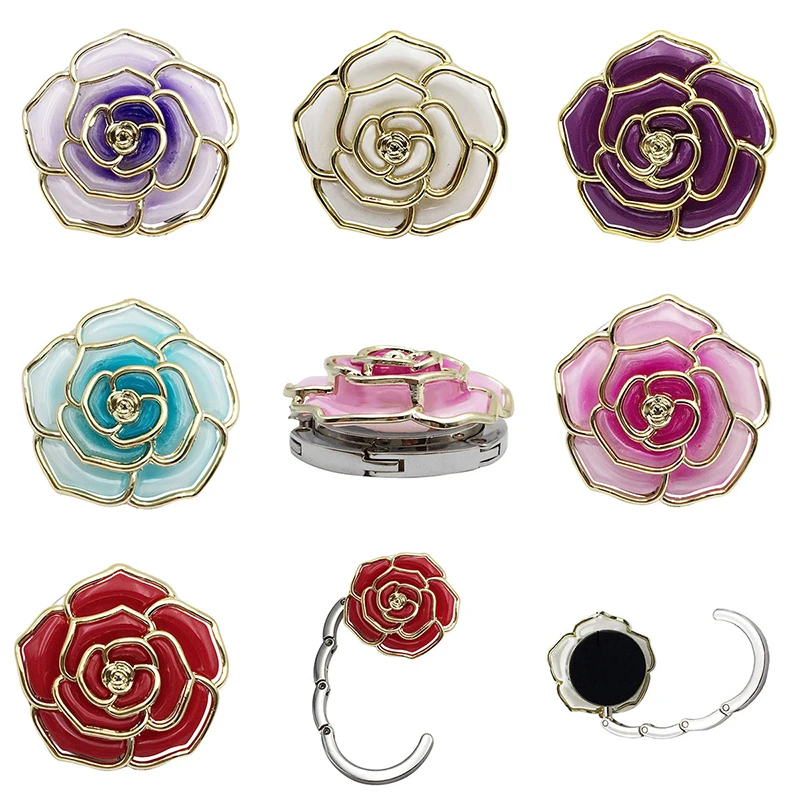 Portable Folding Table Bag Hook Flower Shaped Hanger Holder Round Vintage Rose Hook Decoration For Office Handbag Umbrella
Portable Folding Table Bag Hook Flower Shaped Hanger Holder Round Vintage Rose Hook Decoration For Office Handbag Umbrella