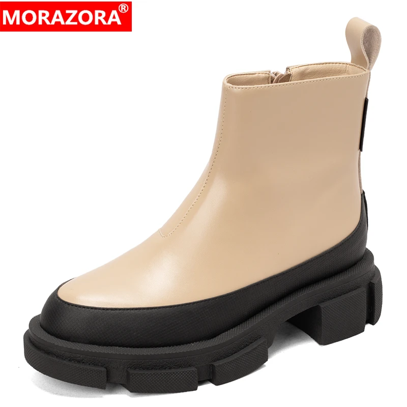 Женские ботильоны на платформе MORAZORA, Черные ботильоны из натуральной кожи, на молнии, большие размеры, осенне-зимний сезон
Женские ботильоны на платформе MORAZORA, Черные ботильоны из натуральной кожи, на молнии, большие размеры, осенне-зимний сезон