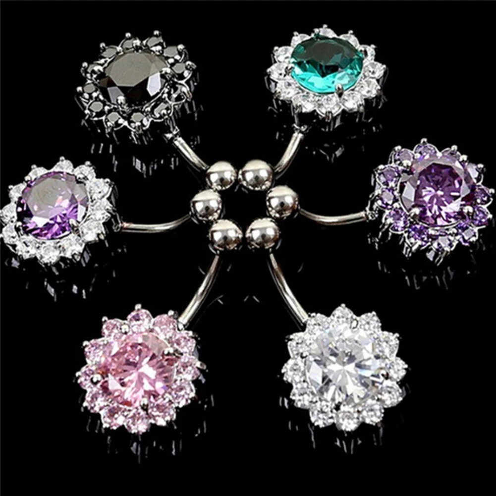 Cute Flower Belly Button Ring Navel Piercing Ring Flower Belly Button Piercing Ring Jewelry Crystal Umbilical Piercing Gifts
Cute Flower Belly Button Ring Navel Piercing Ring Flower Belly Button Piercing Ring Jewelry Crystal Umbilical Piercing Gifts