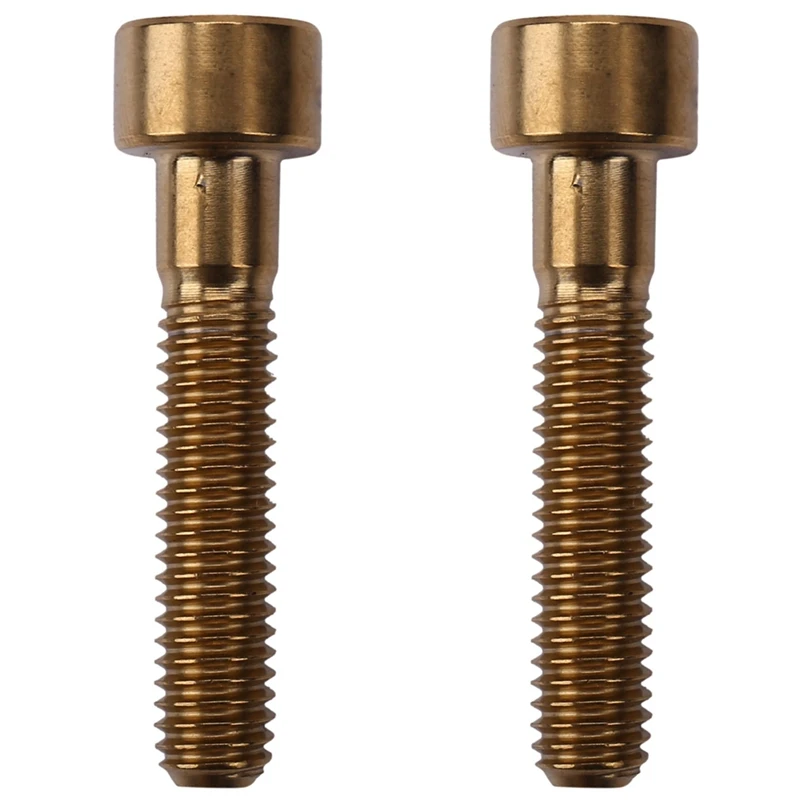 2Pcs M6x30mm Titanium Bolts For MTB Bicycle Column Headset Stem Cap Bolt Bike Screw Gold
2Pcs M6x30mm Titanium Bolts For MTB Bicycle Column Headset Stem Cap Bolt Bike Screw Gold