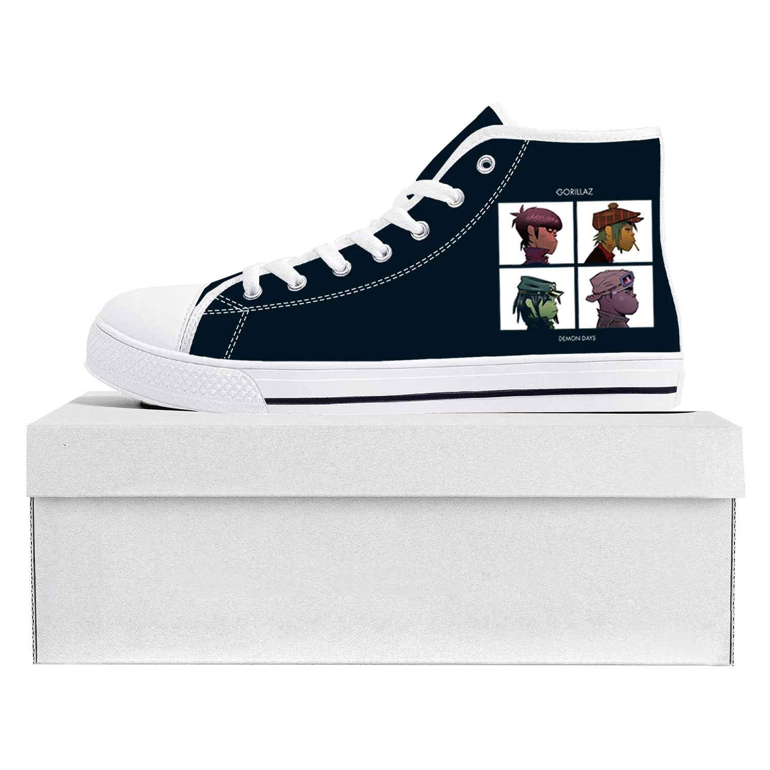 Gorillaz Virtual Rock Band Fashion High Top High Quality Sneakers Mens Womens Teenager Canvas Sneaker Couple Shoes Custom Shoe 
Gorillaz Virtual Rock Band Fashion High Top High Quality Sneakers Mens Womens Teenager Canvas Sneaker Couple Shoes Custom Shoe
