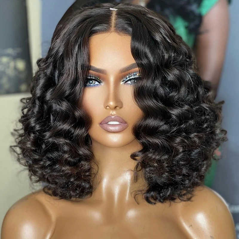 Soft Preplucked 14Inch Glueless 180Density Short Bob Kinky Curly Natural Black Lace Front Wig For Women BabyHair Daily Cosplay
Soft Preplucked 14Inch Glueless 180Density Short Bob Kinky Curly Natural Black Lace Front Wig For Women BabyHair Daily Cosplay