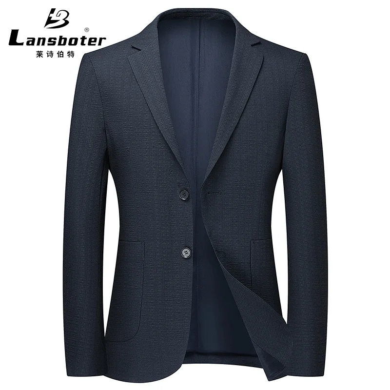 Lansboter Black Spring And Autumn Thin Men's Suit Jacket Nylon Elastic Non-ironing Small Trend Suitable Business And Leisure
Lansboter Black Spring And Autumn Thin Men's Suit Jacket Nylon Elastic Non-ironing Small Trend Suitable Business And Leisure