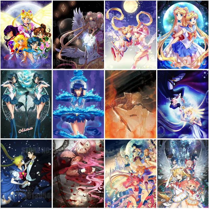 Anime Diamond Embroidery Japanese Comics Sailor Moon Diamond Painting Kit Cartoon Mosaic Rhinestone Cross Stitch Art Gift Decor
Anime Diamond Embroidery Japanese Comics Sailor Moon Diamond Painting Kit Cartoon Mosaic Rhinestone Cross Stitch Art Gift Decor