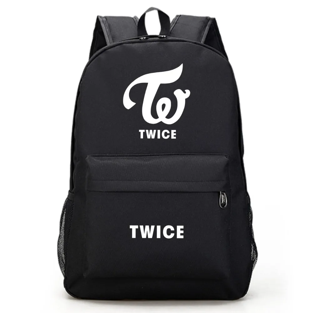 Черный рюкзак с принтом Twice Tzuyu Dahyun школьные сумки для книг ноутбуки мальчиков и