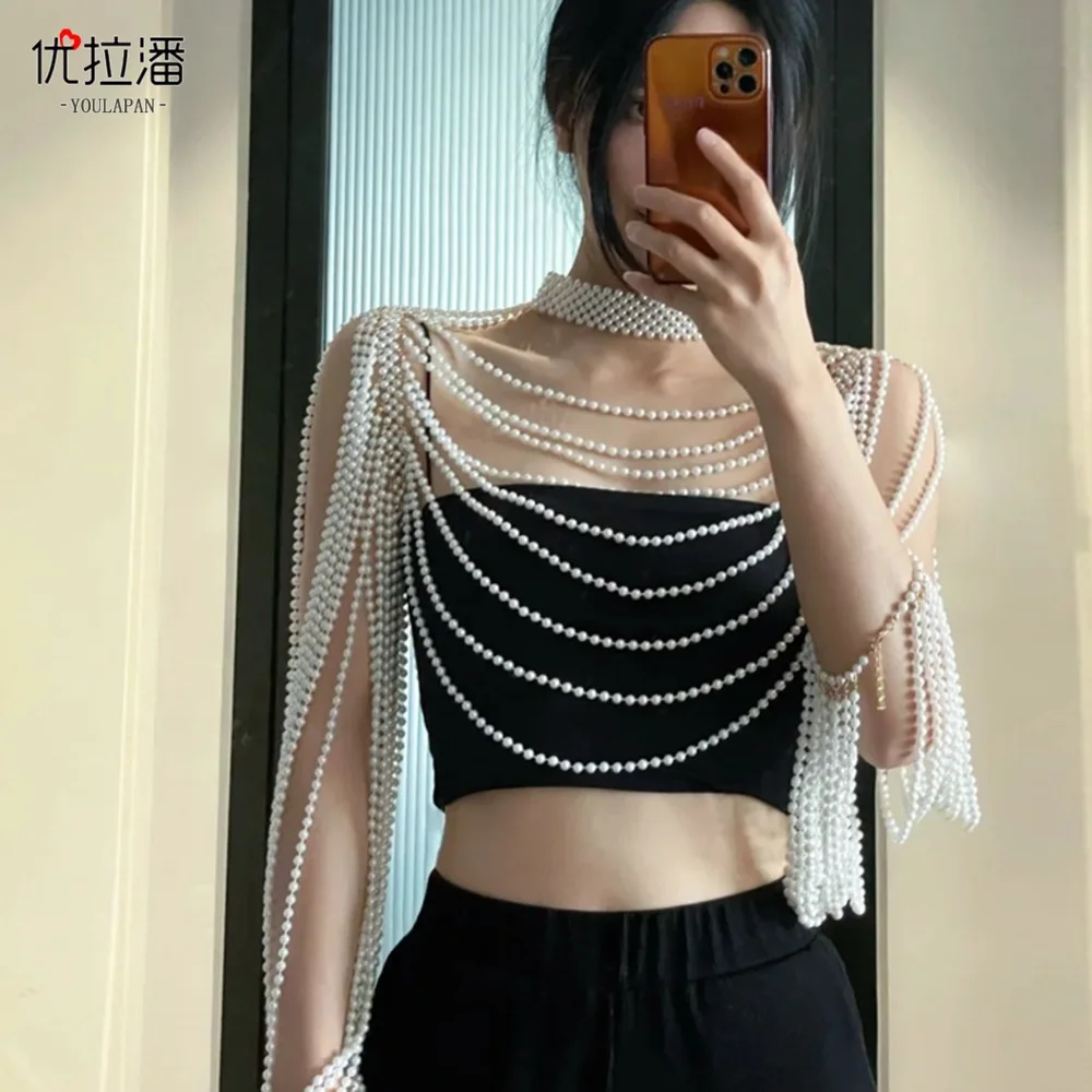 Pearl Body Chain Necklaces Accessories For Women Charm Tassel Body Chain Choker Punk Torque Fashion Jewelry
Pearl Body Chain Necklaces Accessories For Women Charm Tassel Body Chain Choker Punk Torque Fashion Jewelry