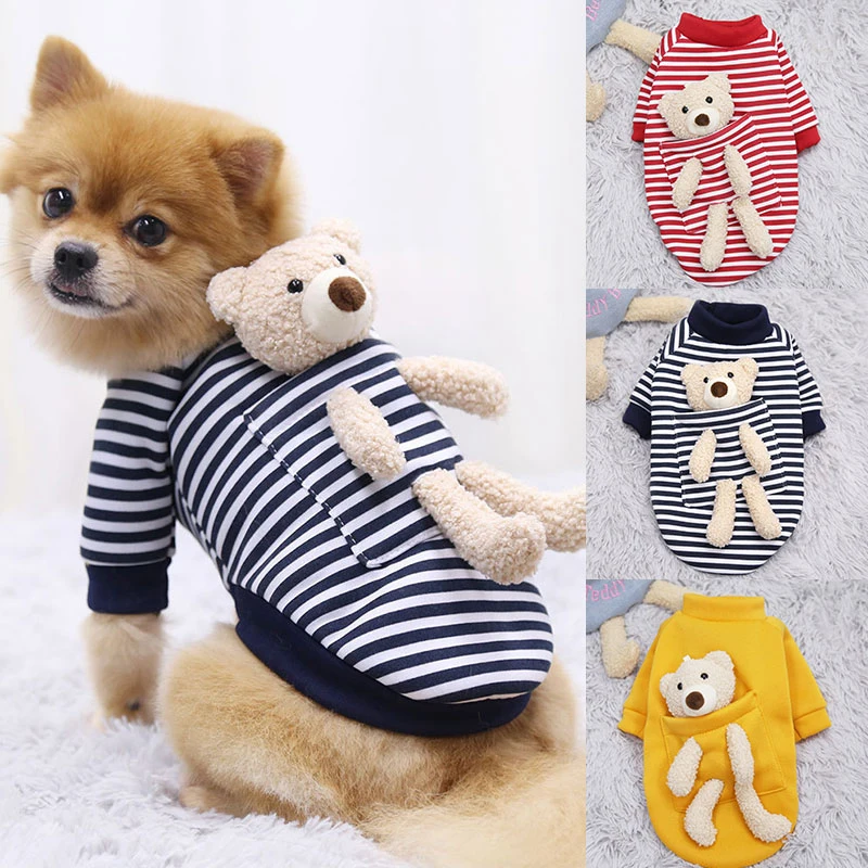 Autumn Winter Pet Clothes Cute Cartoon Pocket Bear Plush Puppy Sweater Warm 3 Colors Christmas Clothing For Cats Dogs Dress Up
Autumn Winter Pet Clothes Cute Cartoon Pocket Bear Plush Puppy Sweater Warm 3 Colors Christmas Clothing For Cats Dogs Dress Up