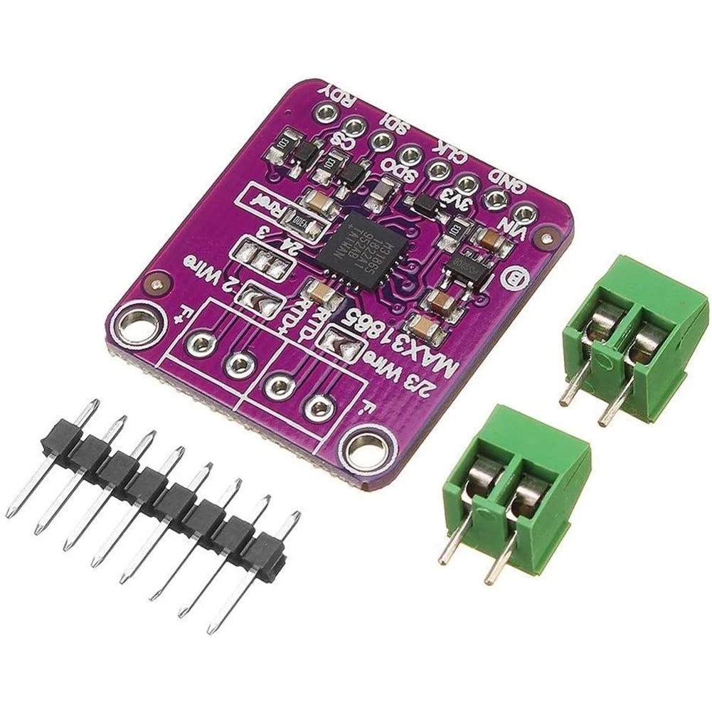 3.3V MAX31865 RTD Resistance Temperature Detector Module PT100-PT1000 Converter Board Temperature Thermocouple Sensor
3.3V MAX31865 RTD Resistance Temperature Detector Module PT100-PT1000 Converter Board Temperature Thermocouple Sensor