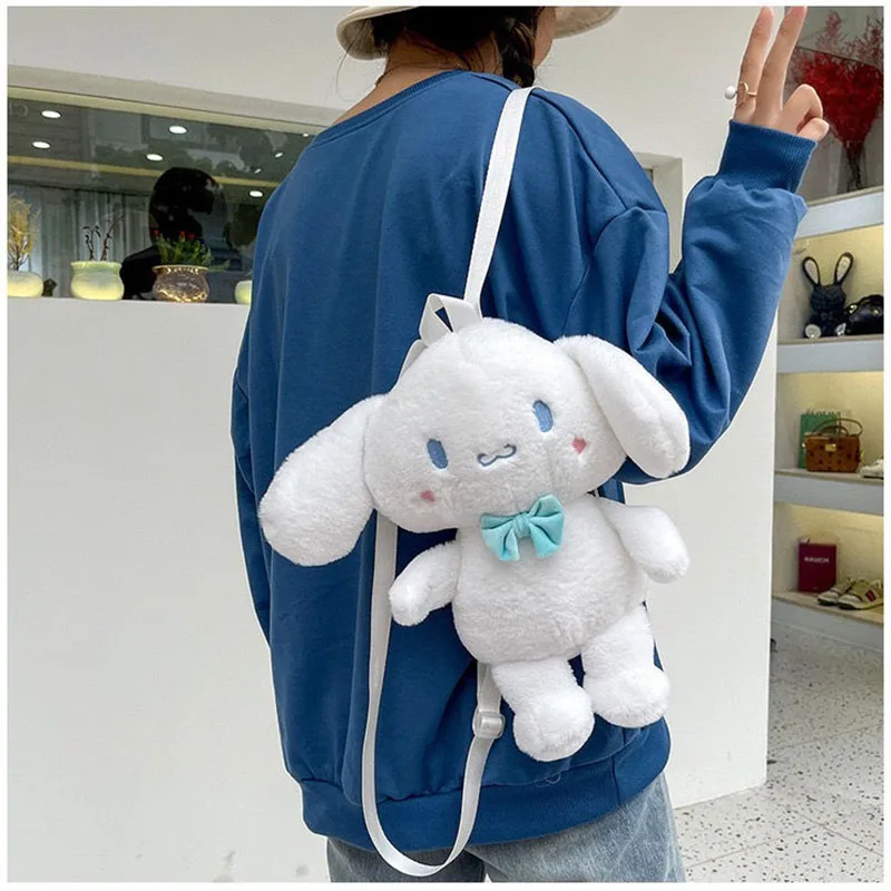 Kawaii Sanrio Plush Backpack MyMelody Cinnamoroll Pompom Purin Cartoon Cute Satchel Plush Toy Doll Gift for Girls
Kawaii Sanrio Plush Backpack MyMelody Cinnamoroll Pompom Purin Cartoon Cute Satchel Plush Toy Doll Gift for Girls