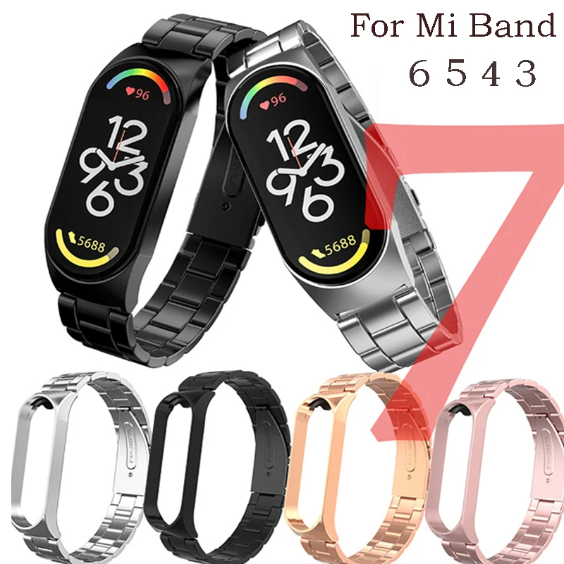 Металлический браслет из нержавеющей стали для Xiaomi Mi Band 7 6 5 4, Модный сменный ремешок для наручных часов Miband7 6 Mi Band3 4
Металлический браслет из нержавеющей стали для Xiaomi Mi Band 7 6 5 4, Модный сменный ремешок для наручных часов Miband7 6 Mi Band3 4