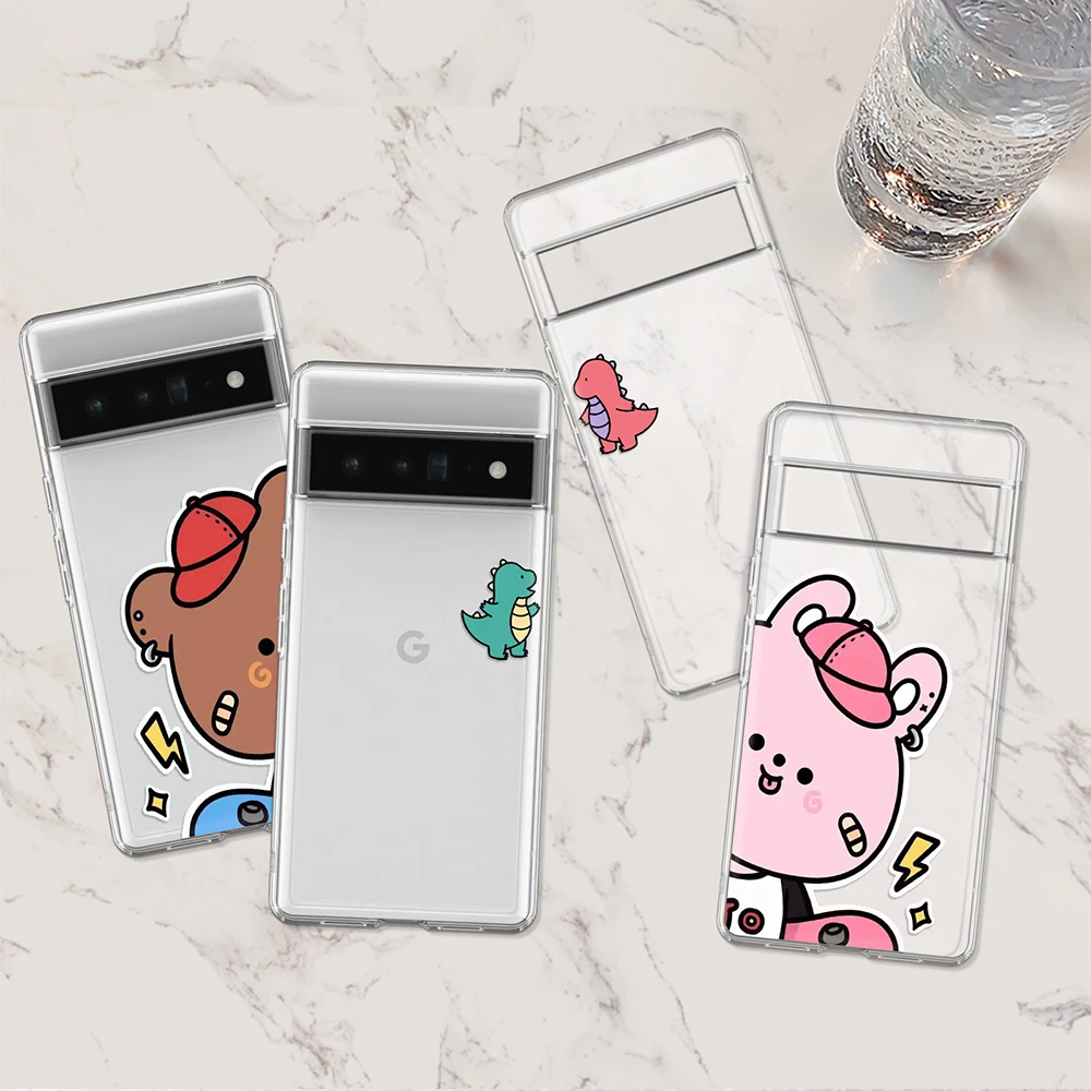 Cartoon Couple Dinosaur Phone Case for Pixel 7 Pro 6a 6 2 3a 3 Soft TPU Cover for Google 4 4a 5 5a 5G XL 6Pro Fundas De Pareja
Cartoon Couple Dinosaur Phone Case for Pixel 7 Pro 6a 6 2 3a 3 Soft TPU Cover for Google 4 4a 5 5a 5G XL 6Pro Fundas De Pareja