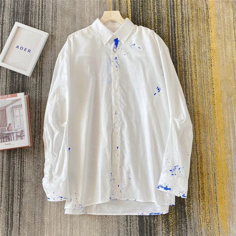 22FW TOP raffiti ADER ERROR White Shirts Men Women 1:1 Top Quality Random Paint Spots Shirts Adererror Blouse Oversize
22FW TOP raffiti ADER ERROR White Shirts Men Women 1:1 Top Quality Random Paint Spots Shirts Adererror Blouse Oversize