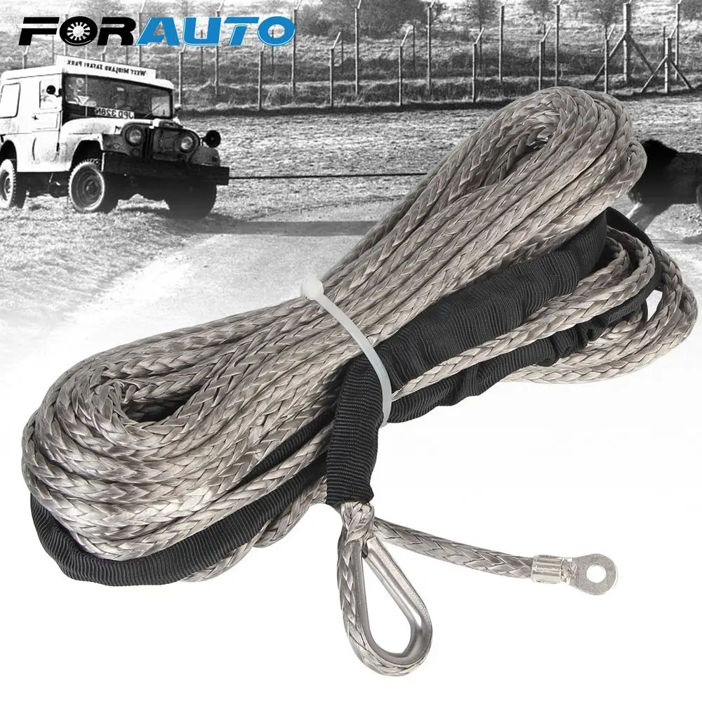 1/4'' 50FT/15m Towing Rope Winch Cable Synthetic Fiber String Line for Jeep ATV UTV Off-Road Durable 7700Lbs
1/4'' 50FT/15m Towing Rope Winch Cable Synthetic Fiber String Line for Jeep ATV UTV Off-Road Durable 7700Lbs
