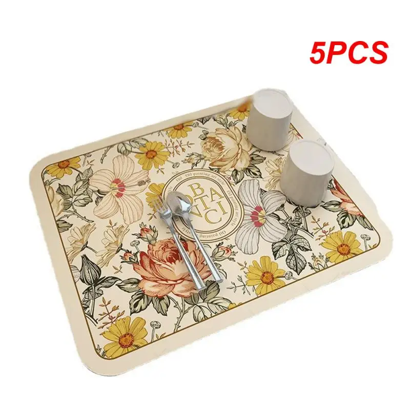 5PCS Diatom Mud Kitchen Drain Pad Bohemia Quickly Coffee Bar Mat Dish Drying Mat Stain Rubber Tableware Pad Easy To
5PCS Diatom Mud Kitchen Drain Pad Bohemia Quickly Coffee Bar Mat Dish Drying Mat Stain Rubber Tableware Pad Easy To