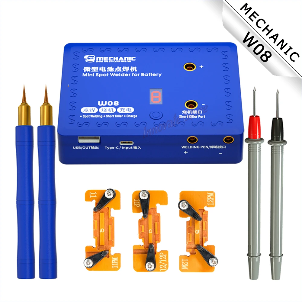 

Battery Welding Pen MECHANIC W08 Multi-functional Mobile Power Circuit Detector Phone Repair Short Killer Electric Weld Machine