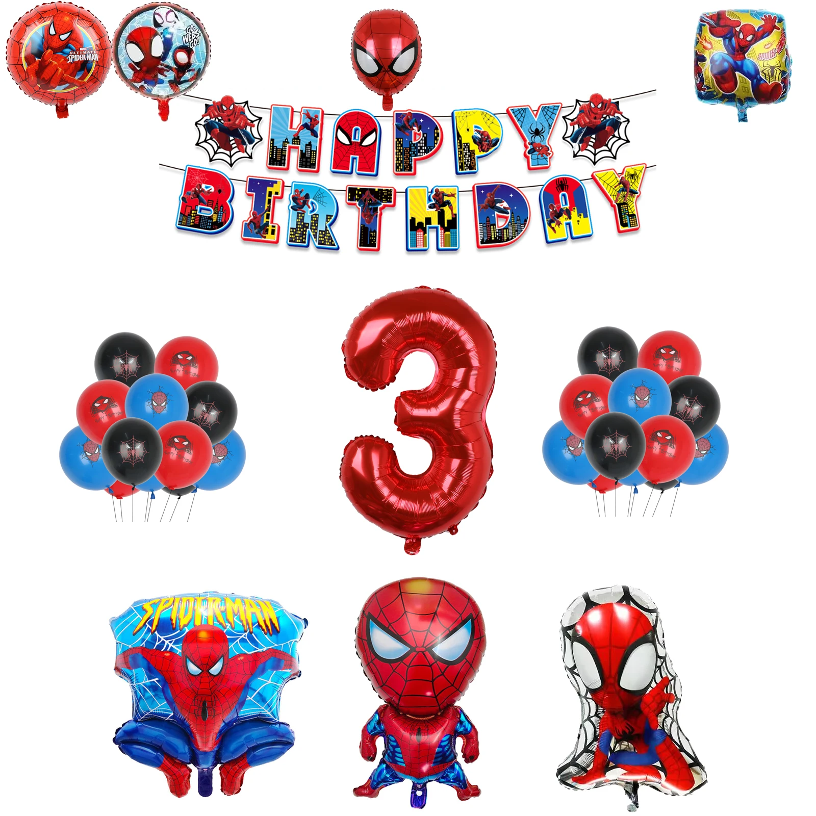 1Set Disney Spiderman Hulk Confetti Latex Balloons Number Red Foil Ball Baby Shower Kids Girl Birthday Party Decor Background
1Set Disney Spiderman Hulk Confetti Latex Balloons Number Red Foil Ball Baby Shower Kids Girl Birthday Party Decor Background