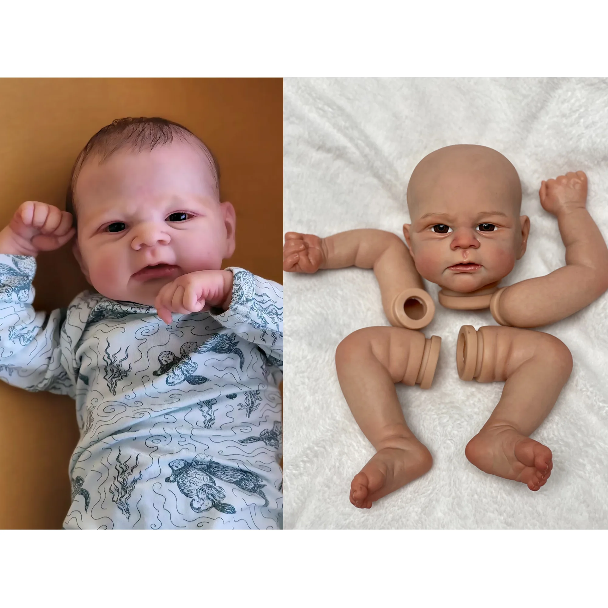 18 Inch Elijah Reborn Doll Kits High Painted /UnPainted Doll Parts Realistic Kit Reborn Muñeca Reborn
18 Inch Elijah Reborn Doll Kits High Painted /UnPainted Doll Parts Realistic Kit Reborn Muñeca Reborn