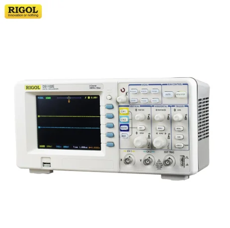 Digital Storage Oscilloscope DS1102E 2 Analog Channels 100MHz Bandwidth 1GSa/s Sampling Rate
Digital Storage Oscilloscope DS1102E 2 Analog Channels 100MHz Bandwidth 1GSa/s Sampling Rate