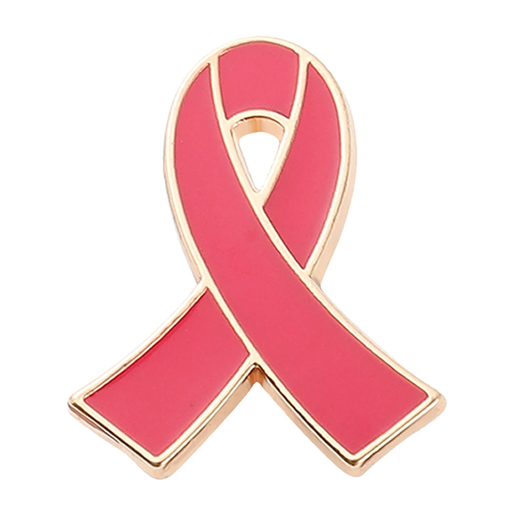 

Pink Ribbon Enamel Lapel Pins Breast Cancer Prevention Sign Brooches Metal Badge for Women Jewelry Accessories Gifts for Girls