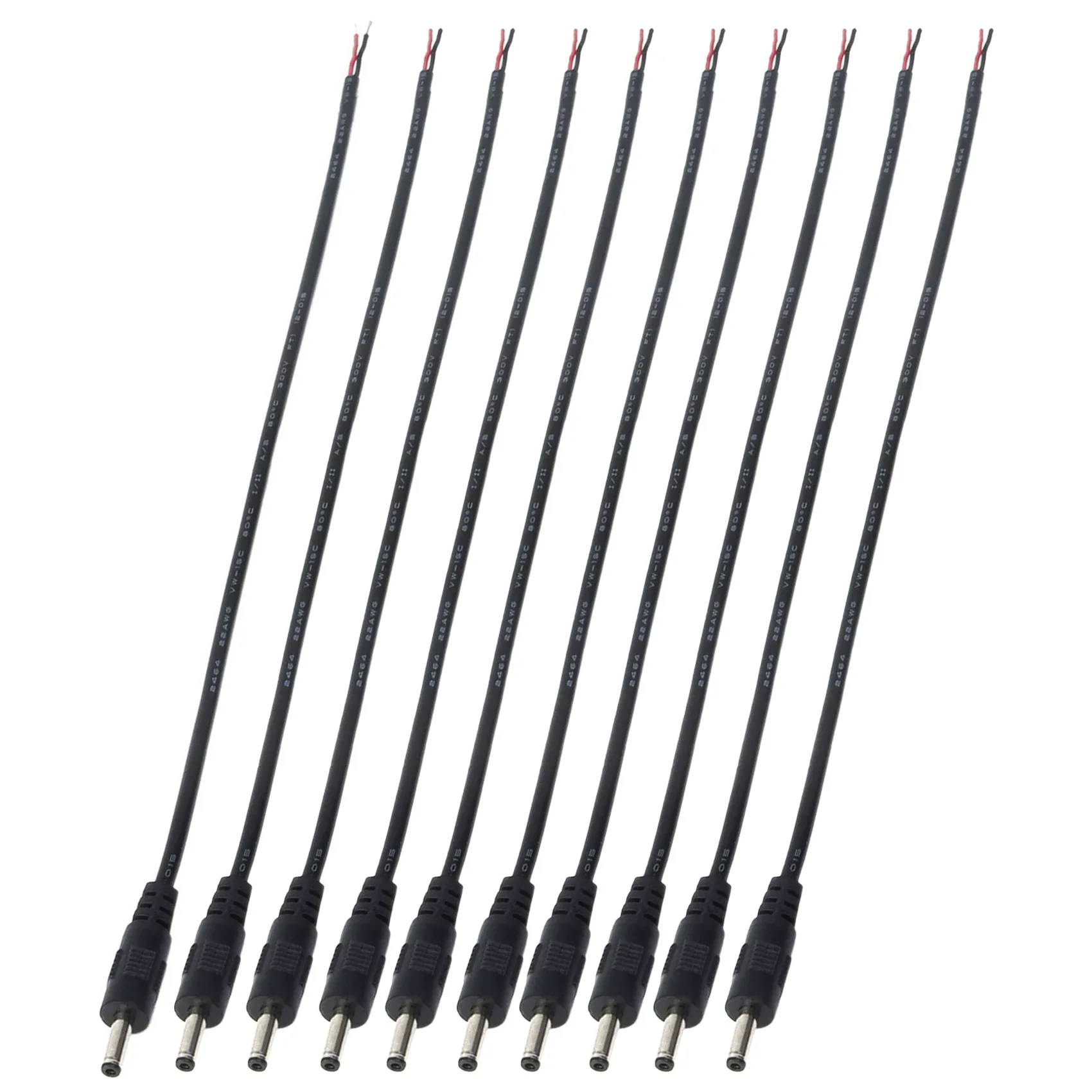10 Pack 3.5mm x 1.35mm DC Power Male Plug to Bare Wire Open End Pigtail Power Cable Cord 3.5X1.35mm for DC Power
10 Pack 3.5mm x 1.35mm DC Power Male Plug to Bare Wire Open End Pigtail Power Cable Cord 3.5X1.35mm for DC Power