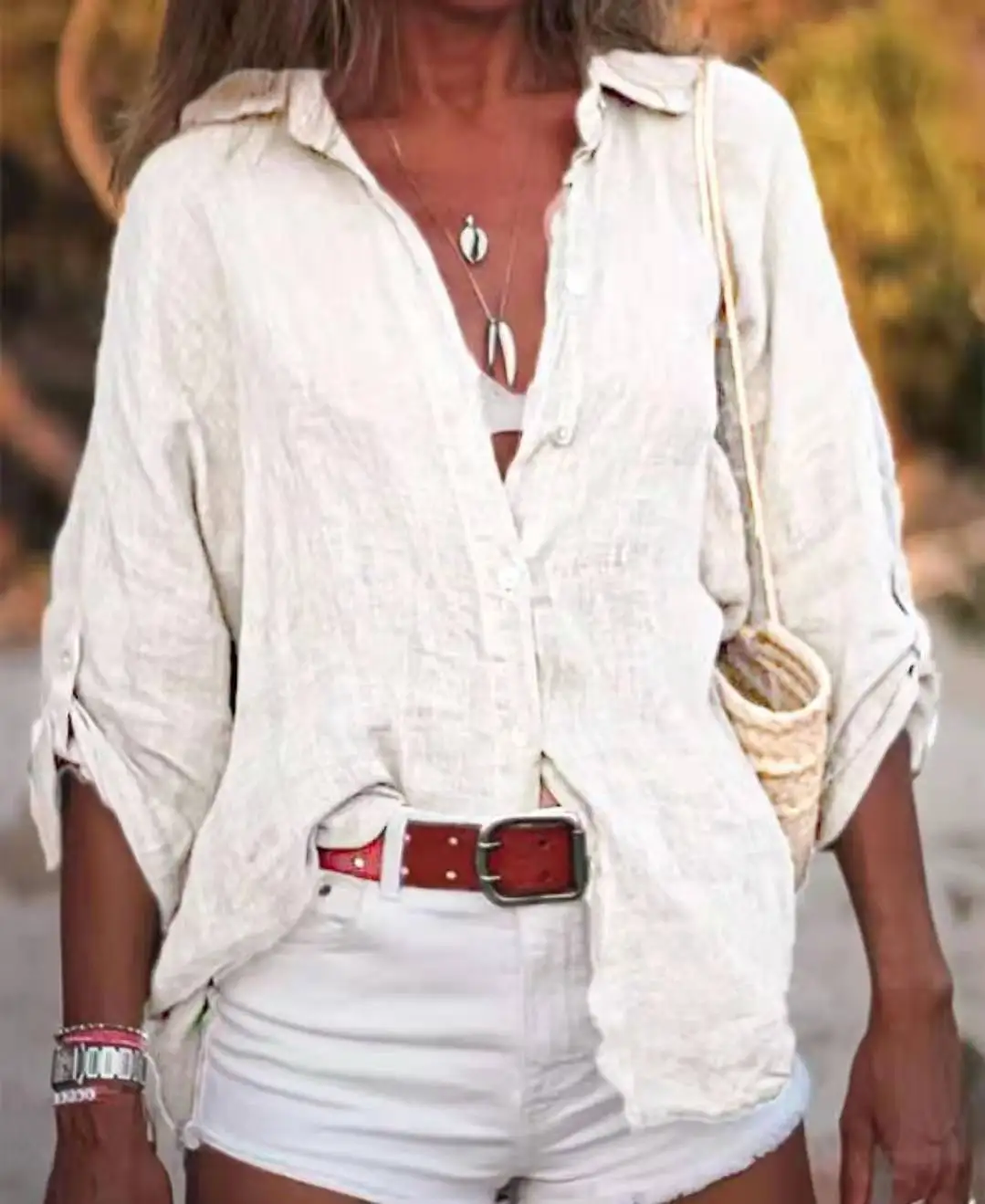 Cotton Linen Shirts for Women Tops Solid Color White Black Shirt Button Up Lapel Roll Up Sleeve Loose Casual Blouse Office Blusa
Cotton Linen Shirts for Women Tops Solid Color White Black Shirt Button Up Lapel Roll Up Sleeve Loose Casual Blouse Office Blusa