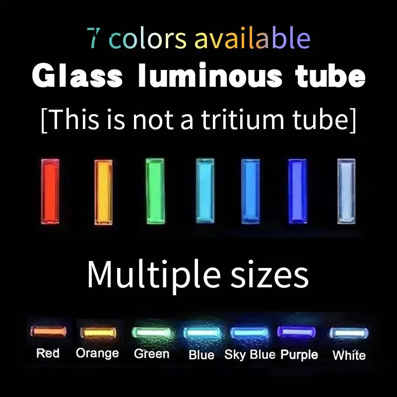 Glass luminous tube Tritium trachea replacement Fidget spinner Luminous fluorescent tube Knight DIY accessories
Glass luminous tube Tritium trachea replacement Fidget spinner Luminous fluorescent tube Knight DIY accessories