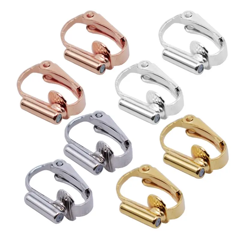 Clip-on Earring Converter With Comfort Earring Pads U-shaped Clip Ear Ring Findings for DIY Earring and Non-Pierced Ears 40GB
Clip-on Earring Converter With Comfort Earring Pads U-shaped Clip Ear Ring Findings for DIY Earring and Non-Pierced Ears 40GB