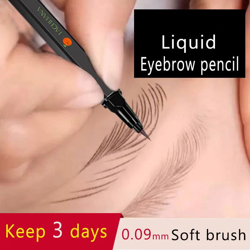 Keep 3 days Liquid Eyebrow Pencil 0.09mm Waterproof Sweatproof Liquid Eyebrow Pen Professional Makeup Eye Cosmetic Free Shipping
Keep 3 days Liquid Eyebrow Pencil 0.09mm Waterproof Sweatproof Liquid Eyebrow Pen Professional Makeup Eye Cosmetic Free Shipping