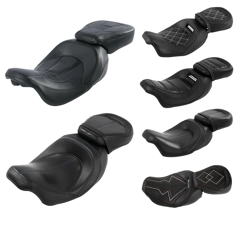 Motorcycle Rider Passenger Seat For Harley Touring CVO Street Glide Road King Electra Glide FLTRX 2009-2021 20
Motorcycle Rider Passenger Seat For Harley Touring CVO Street Glide Road King Electra Glide FLTRX 2009-2021 20