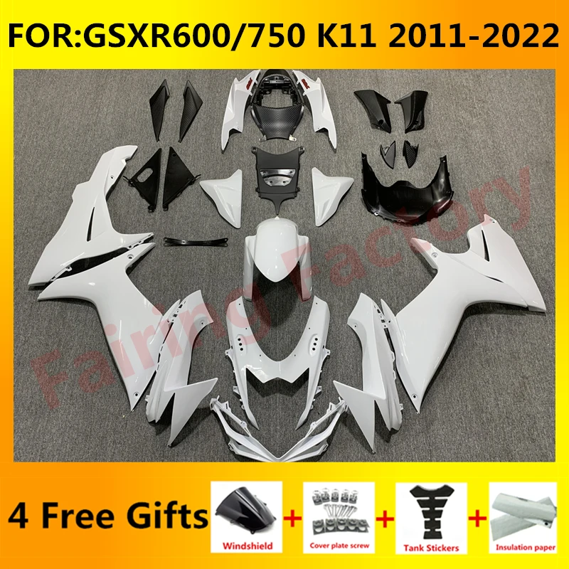Fairing kit for GSXR600 750 GSXR 600 GSX-R750 K11 2011 2012 2013 2014 2015 2016 2017 2018 2019 2020 2021 full Fairings set white
Fairing kit for GSXR600 750 GSXR 600 GSX-R750 K11 2011 2012 2013 2014 2015 2016 2017 2018 2019 2020 2021 full Fairings set white