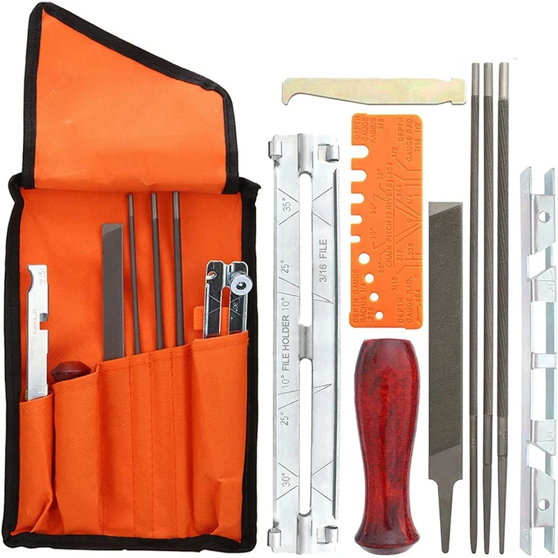 10 Piece Chain Saws Sharpening File Kit, File Kit For Sharpening Saw Chains, Contains File Sharpening Guides Depth Gauge
10 Piece Chain Saws Sharpening File Kit, File Kit For Sharpening Saw Chains, Contains File Sharpening Guides Depth Gauge