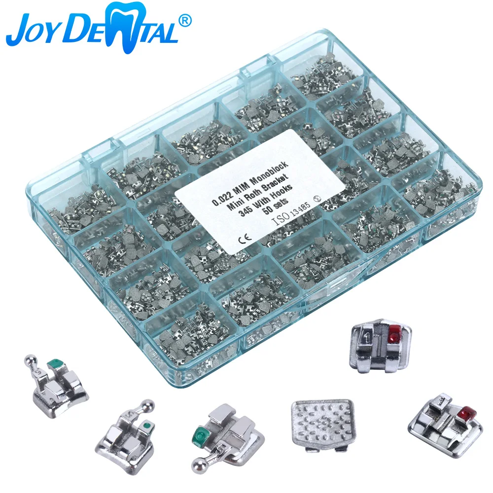 1000pcs Dental Orthodontic Bracket Braces Metal MIM Monoblock Mini MBT Roth 018/022 Hooks 345 MIM 50 Sets Brace
1000pcs Dental Orthodontic Bracket Braces Metal MIM Monoblock Mini MBT Roth 018/022 Hooks 345 MIM 50 Sets Brace