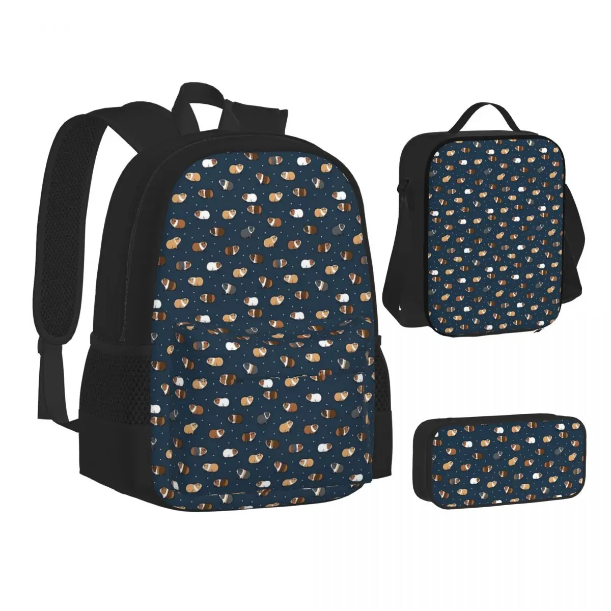Little Guinea On Navy Backpacks Boys Girls Bookbag Students School Bags Cartoon Kids Rucksack Lunch Bag Pen Bag Three-Piece Set
Little Guinea On Navy Backpacks Boys Girls Bookbag Students School Bags Cartoon Kids Rucksack Lunch Bag Pen Bag Three-Piece Set