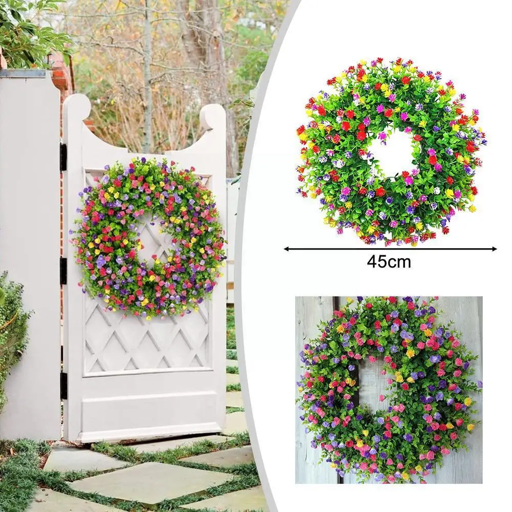 Фермерский цветной венок для коттеджа, цветные листья эвкалипта, искусственные цветы, красочное растение, весенний венок, эвкалипт и Su G0k1
Фермерский цветной венок для коттеджа, цветные листья эвкалипта, искусственные цветы, красочное растение, весенний венок, эвкалипт и Su G0k1