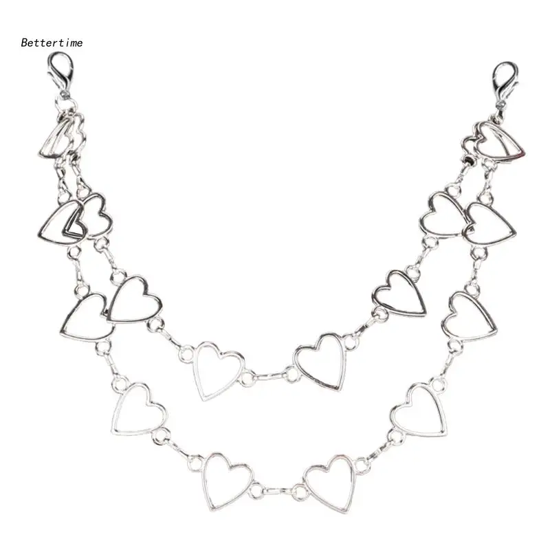 B36D декоративная цепочка для сумок в форме сердца, Женские Ювелирные украшения, аксессуары для рюкзака
B36D декоративная цепочка для сумок в форме сердца, Женские Ювелирные украшения, аксессуары для рюкзака