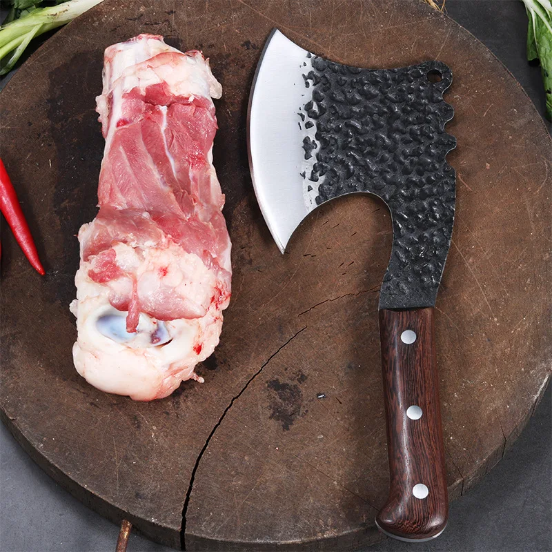 Forging and Cutting Bone Axe Chop Beef Bone Knife Bone Cutting Bone Knife Pig Beef and Mutton Stall Selling Meat Broken Bone Axe
Forging and Cutting Bone Axe Chop Beef Bone Knife Bone Cutting Bone Knife Pig Beef and Mutton Stall Selling Meat Broken Bone Axe