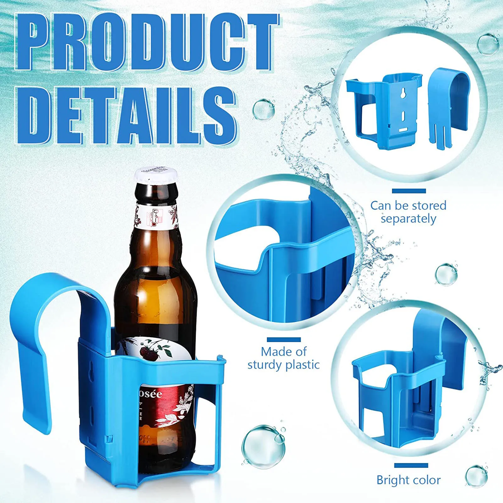 Plastic Water Cup Hanging Holder Container Hook Pool Beer Cup Holder Swimming Pool Accessories Anti-Overflow Cup Holder
Plastic Water Cup Hanging Holder Container Hook Pool Beer Cup Holder Swimming Pool Accessories Anti-Overflow Cup Holder