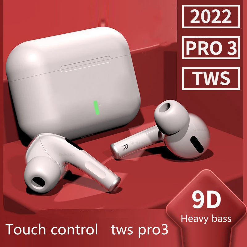 Оригинальные беспроводные наушники Pro3 TWS, Bluetooth-наушники 5,0, стереогарнитура, мини-наушники-вкладыши с микрофоном для телефонов IPhone, Android
Оригинальные беспроводные наушники Pro3 TWS, Bluetooth-наушники 5,0, стереогарнитура, мини-наушники-вкладыши с микрофоном для телефонов IPhone, Android