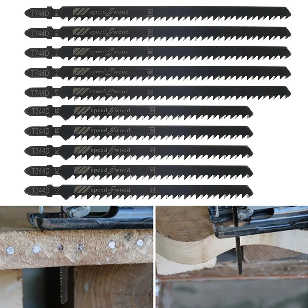 10Pcs/Set HCS JigSaw Blades T744D/T344D Reciprocating T-Shank Saw Blade For Cutting Construction Lumber Plastic Metal
10Pcs/Set HCS JigSaw Blades T744D/T344D Reciprocating T-Shank Saw Blade For Cutting Construction Lumber Plastic Metal