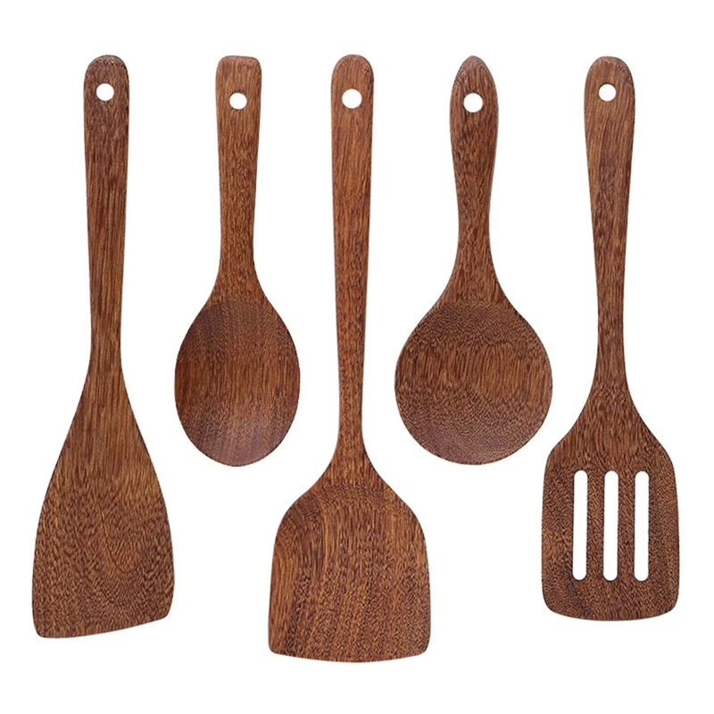 5Pcs Wooden Spatula Kitchen Nonstick Dedicated Wooden Kitchenware Heat Resistant Wooden Cooking Shovel Spoon
5Pcs Wooden Spatula Kitchen Nonstick Dedicated Wooden Kitchenware Heat Resistant Wooden Cooking Shovel Spoon
