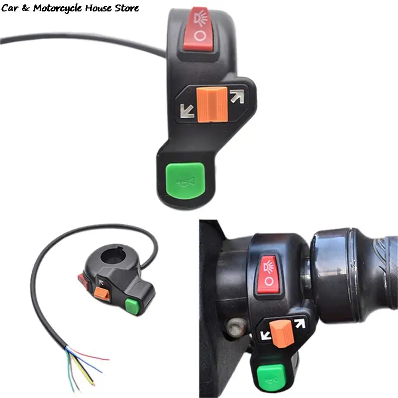 Motorcycle Scooter 7/8" Handlebar Horn Turn Signals Lights Controller Switch
Motorcycle Scooter 7/8" Handlebar Horn Turn Signals Lights Controller Switch