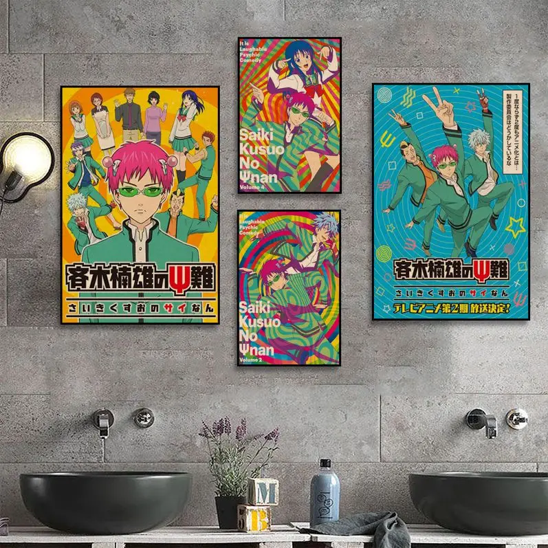 The Disastrous Life Of Saiki K Saiki Kusuo Vintage Posters Kraft Paper Sticker DIY Room Bar Cafe Stickers Wall Painting
The Disastrous Life Of Saiki K Saiki Kusuo Vintage Posters Kraft Paper Sticker DIY Room Bar Cafe Stickers Wall Painting