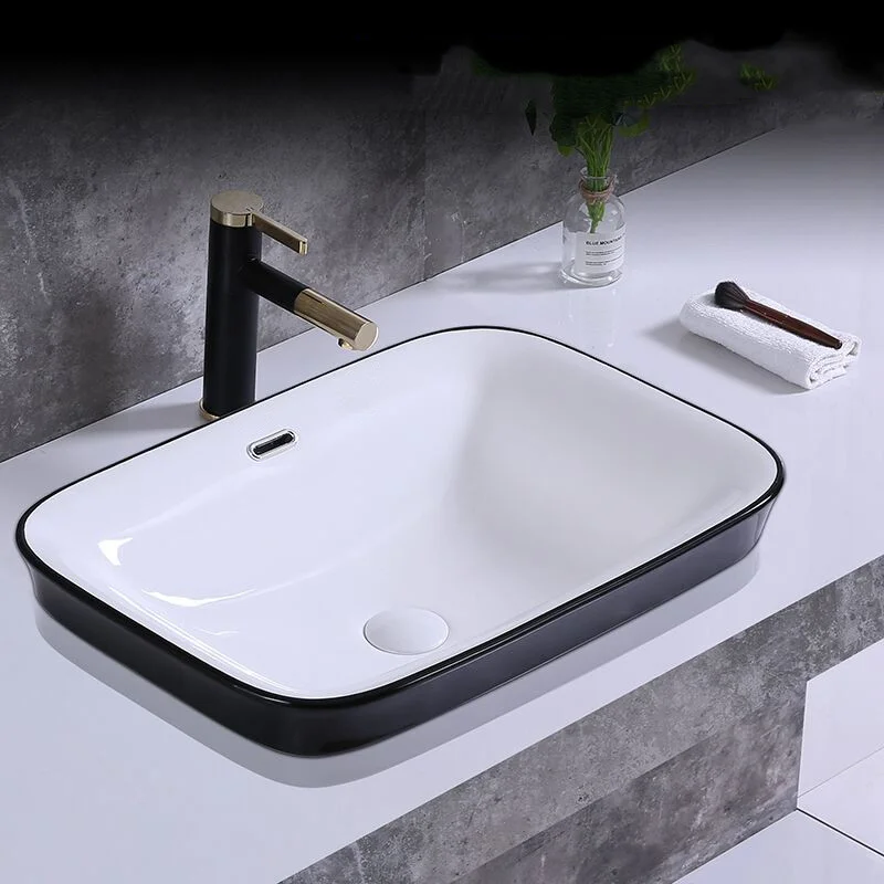 Bathroom Sink Ceramic Square Wash Basin Countertop Sinks Drainer Nordic Ceramic Washbasin Art Basin Shampoo Bowl
Bathroom Sink Ceramic Square Wash Basin Countertop Sinks Drainer Nordic Ceramic Washbasin Art Basin Shampoo Bowl