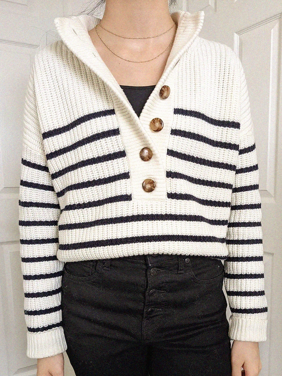 Beaded Ribbed Knit Jumper Woman Winter Long Sleeve Round Neck Striped Pullover Top Female Vintage French Sweaters Pull 2022
Beaded Ribbed Knit Jumper Woman Winter Long Sleeve Round Neck Striped Pullover Top Female Vintage French Sweaters Pull 2022