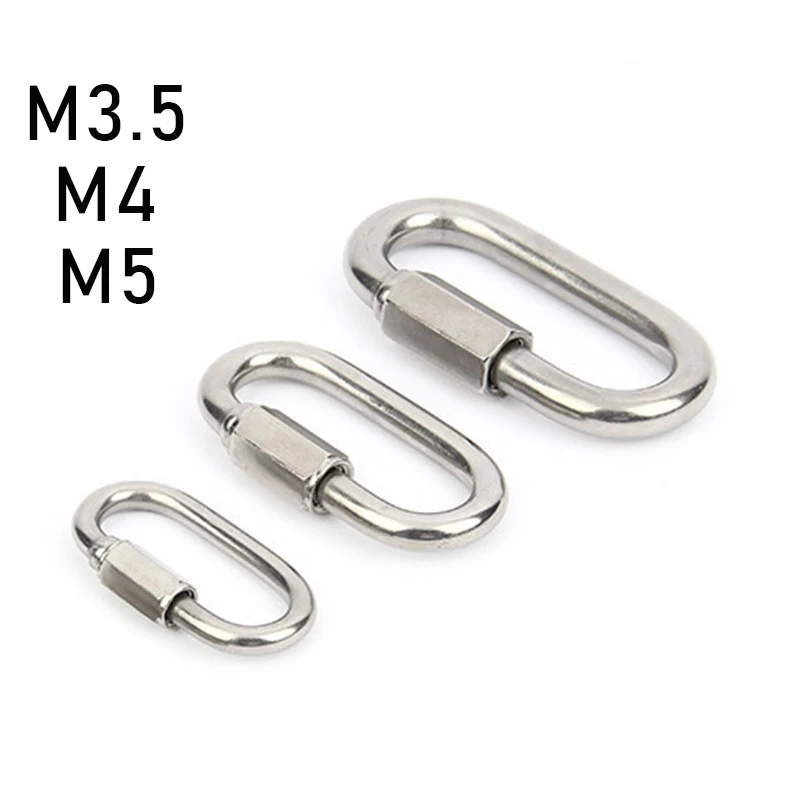 304 Stainless Steel Oval Locking Carabiner Clip Quick Links Safety Snap Hook Climbing Carabiner Lock Buckle
304 Stainless Steel Oval Locking Carabiner Clip Quick Links Safety Snap Hook Climbing Carabiner Lock Buckle