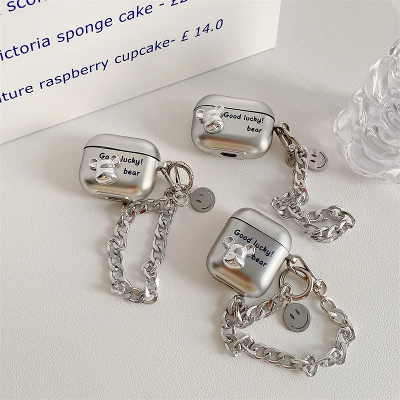 Electroplating Lucky Bear 2021 AirPods 3 Case Apple AirPods 2 Case Cover AirPods Pro Case IPhone Earbuds Accessories AirPod Case
Electroplating Lucky Bear 2021 AirPods 3 Case Apple AirPods 2 Case Cover AirPods Pro Case IPhone Earbuds Accessories AirPod Case
